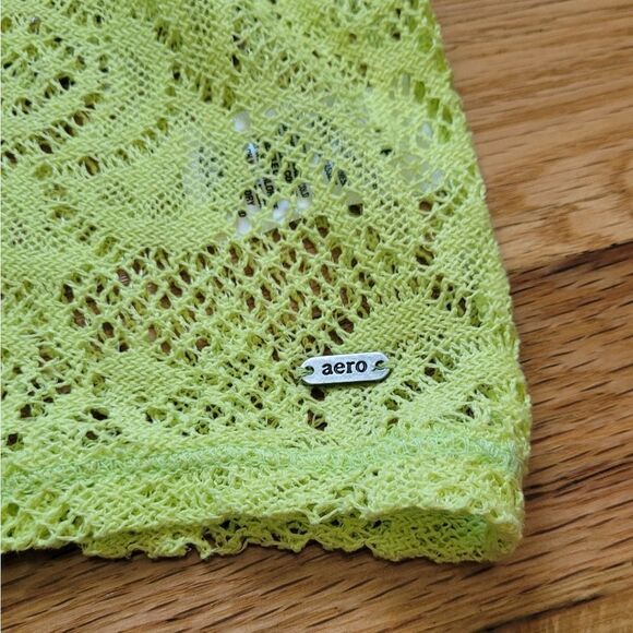 Aeropostale Summer Yellow Overshirt Small - Picture 3 of 5